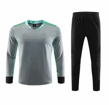 Oamenii de Fotbal de Formare Portarul Uniformă Costum Nou 2020 Masculin de Fotbal Jersey Set Tricou cu Maneci Lungi, de Protecție Burete Pantaloni Personalizate