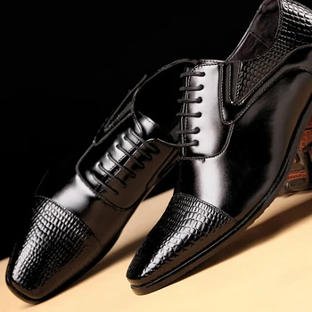 Oamenii Formale Pantofi De Toamna Si De Iarna Marca Rochie De Mireasa Pantofi Pentru Bărbați Încălțăminte De Moda Negru De Birou De Proiectare Sociale Din Piele Pantofi De Om