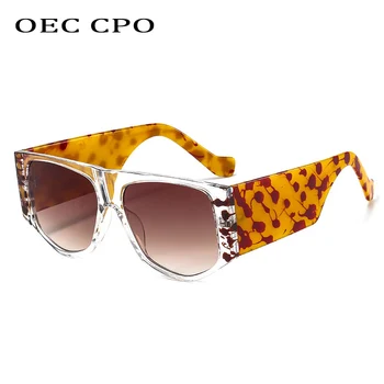 OEC CPO Epocă Neregulate Pătrat ochelari de Soare Pentru Femei Unice Supradimensionate Poligon Ochelari de Soare de sex Feminin Nuante Punk Ochelari de Oameni UV400