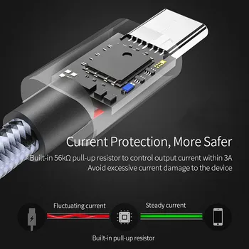 Olnylo Micro USB Cablu Pentru Samsung Huawei 3A Rapid de Încărcare USB Micro Incarcator Cablu de Date Pentru xiaomi Redmi nota 8 USB-C Cabo de Sârmă