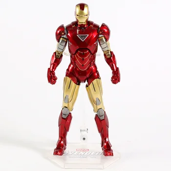 Original Autentic Iron Man Mark VI MK6 PVC figurina de Colectie Model de Jucărie