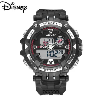 Original Disney Mickey Mouse Bărbați Ceas rezistent la apa Luminoase Sport Digital Ceas Barbati Ceas Mens Ceasuri de Moda