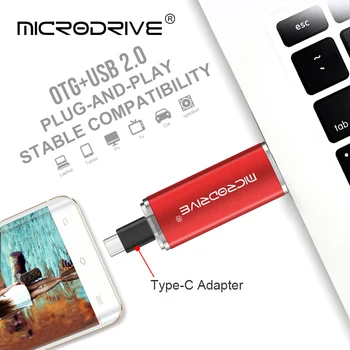 OTG USB 2.0 Flash drive 3 in 1 Stick de 64GB, 128GB Pen Drive pentru Micro/Type-C, Android 8GB 16GB 32GB de Stocare Extern