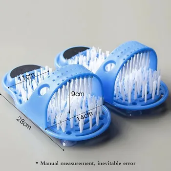 Papuci din Plastic Baie de Pantofi Picior Duș Scrubber aparat pentru Masaj Curat Spa Exfoliere mașină de Spălat se Spală SlipperBath Pantofi cu Perie