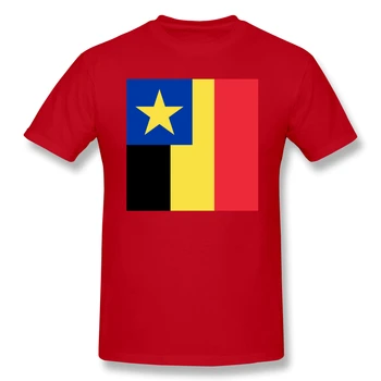 Pavilion De Guvernator-General Al Congo Belgian Glumă Amuzant Bază de Bărbați cu Maneci Scurte T-Shirt Belgian Topuri Teuri de Dimensiune Europeană