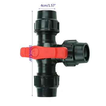 PE trei-mod de conectare rapidă valve supapă de plastic diametru interior 20/25/32mm
