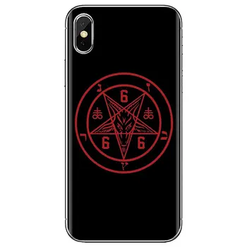 Pentru iPhone, iPod Touch 11 12 Pro 4 4S 5 5S SE 5C 6 6S 7 8 X XR XS Plus Max 2020 Pentagrama 666 Demonic, Satanic Sac Moale Caz