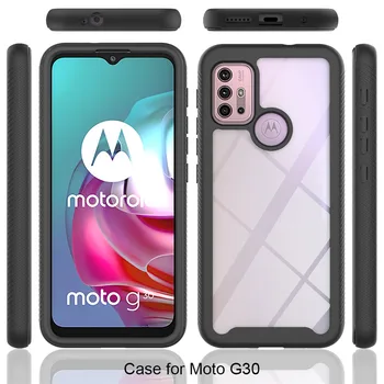 Pentru Motorola G30 2021 Caz rezistent la Socuri pentru Moto G100 G20 de Cristal Caz Bara de protecție Greu Înapoi Capacul Panoului de Motorola G60 G 100 30 10 Funda