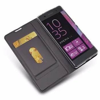 Pentru Sony Xperia XA & XA1 Caz Flip Magnetic Portofel din Piele Caz de Protecție Carte Pielea de Acoperire Coajă