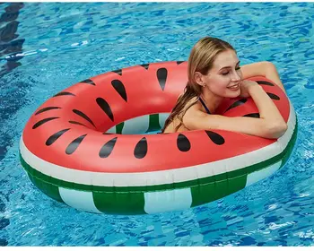 Pepene verde Piscina Gonflabila Float Cerc Inel de Înot pentru Copii, Adulți Gigant Înot Float Saltea de Aer Petrecere pe Plajă, Jucării de Piscină