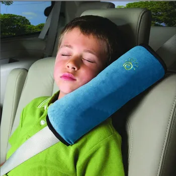 Perna copil în Mașină Centura de Siguranță & Loc de Somn Pozitioner Proteja Pad Umăr Regla Vehicul Pernei Scaunului pentru Copii Maneje