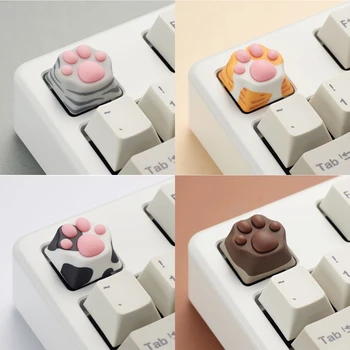 Personalizate ABS Silicon Kitty Laba Artizan Labe Pad Tastatura taste Capac Drăguț 203A