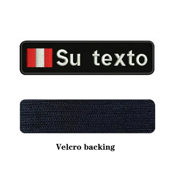 Peru Pavilion 10X2.5cm Broderii Personalizate de Text Nume Patch Dungi insigna de Fier Sau Pe Suport Velcro Patch-uri Pentru Haine, Rucsac Pălărie