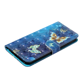 Piele Flip Caz de Telefon Pentru Samsung Galaxy S5 Neo S6 S7 S8 S9 S10 5G E A71 Stil Carte Pictat Coperta Fundas Capa S20