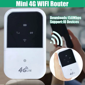 Portabil 4G LTE Wifi Router Hotspot 150Mbps Mobil Deblocat Modemul Suporta 10 Utilizatori de Mașini de Călătorie Acasă B1 B3