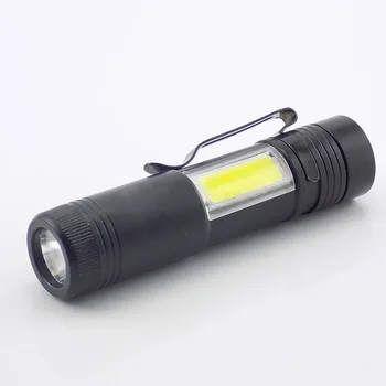 Portabil Mini Lanterna LED-uri Q5 COB Puternic flash led lumini de Lucru de Mână de Lumină Lanterna cu clip baterie AA Lampa Flash Lanterna