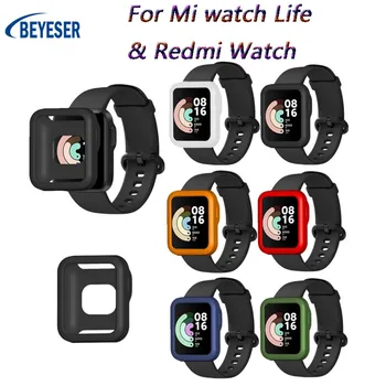 Potrivit pentru Xiaomi Mi watch Lite/ Redmi Watch inteligent Watch rezistent la Șocuri cadru barei de protecție greu PC-ul plin de culoare coajă de protecție