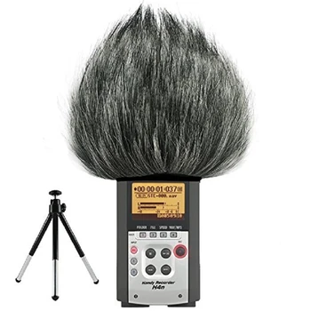 Praf în aer liber Mufe de Anulare a Zgomotului de Înregistrare Pen Acoperi Microfonul Parbriz Blana Artificiala Pentru ZOOM H4N H2N Microfon