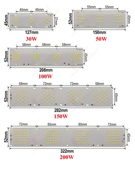 Putere maxima LED Proiector PCB 30W 50W 100W 150W 200W SMD3030 bord,placa de Aluminiu pentru led proiector