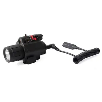 Puternic Mini Red Dot Laser Aplicare 200 lm LED Lanterna + Laser Pentru Arma Pușcă Împușcat Pistol Airsoft Lunetă de Vânătoare