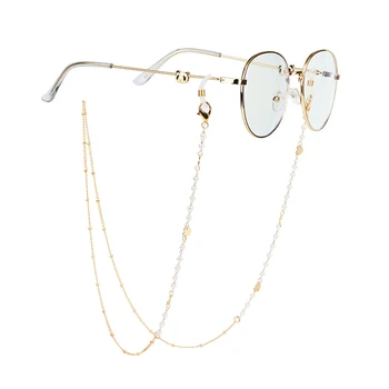 Rafinat ochelari de Soare Lanț Masca Agățat de Lanț de Boem Floare Trandafir Ochelari Curea Suport Masca Noua Moda Bijuterii pentru Femei
