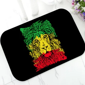 Rece Reggae Rasta Leu Usa Mat pentru Baie Bucatarie Muzica Rasta Jamaica Flag Preș Covor Podea Intrarea Covor Decor Acasă Cadou