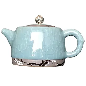 Retro Chineză Kung Fu Ceainic Ceramic Ge kiln art crackle oală de ceai de Flori de Ceai Puer Oală 230ml Portelan Kungfu Teaware