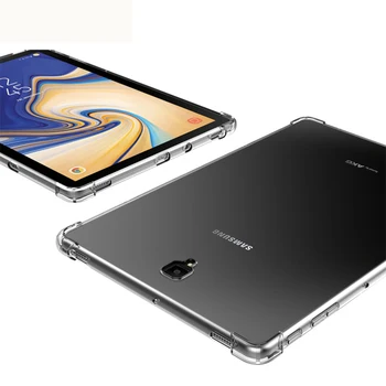 Rezistent la șocuri Silicon Moale Caz pentru Samsung Galaxy Tab 7.0 2016 SM-T280 SM-T285 Flexibil Bara de protecție Transparent Sta Capacul din Spate