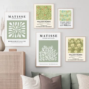 Rezumat Verde Panza Pictura lui Matisse Morris Acasă Decorare Arta de Plante Poza Perete pentru Camera de zi de Primăvară Postere si Printuri