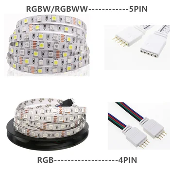 RGB RGBW/WW Benzi cu LED-uri de Lumină de Control Telefon 5050 SMD Wireless WiFi Banda LED Functioneaza Cu Alexa Google Acasa DC 12V +Putere
