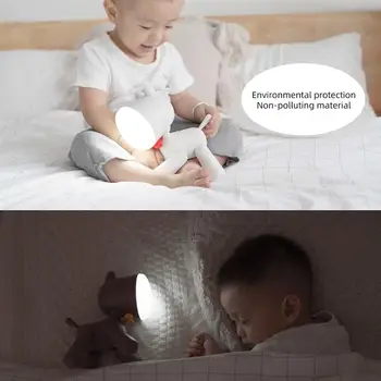 Rotativ 360° Drăguț de Trei trepte de Reglaj Usb Varietate Formă de Câine Lampa de Masa Led Dormitor pentru Copii Cu pat de Dormit Lampa