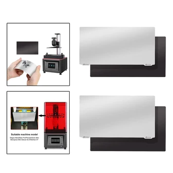 Rășină Magnetic Flexibil din Oțel Placa Flex Pat pentru Foton S/Foton Mono/Foton Mono SE/Qidi Umbra 5.5 S SLA 135x80mm