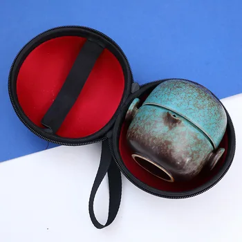 Set din ceramica de călătorie kungfu set de ceai Simplu ceai berii set pentru turism în aer liber Express ceașcă de Ceai costum