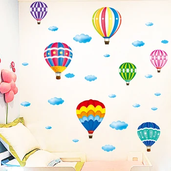 [SHIJUEHEZI] Baloane cu Aer Cald Autocolante de Perete DIY Animal Pegatinas Murală Decalcomanii pentru Copii, Camere Copii Dormitor Decor Acasă