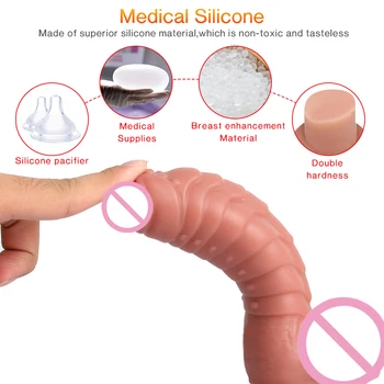 Silicon Dragon Vibrator Sexetoys Pentru Femei Moale Dildo Cu Ventuza Penis Dildo-Uri Stimulator Clitoris Lesbiene Penis Mare Sex Anal Jucarii