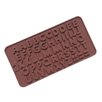 Silicon Scrisoare de Mucegai și Numărul de Matrite de Ciocolata Tort Decoratiuni