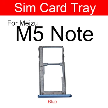 Sim Card Tray Holder Pentru Meizu Meilan Farmec Albastru Note5 M5 Nota M621c M621h Micro SD Cititor Slot pentru Card Sim Inlocuire Reparare