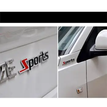 Sport Cuvânt Scrisoare Speciale 3d Crom Terminat de Metal Autocolant Auto Emblema, Insigna Decal Auto Pentru caroserie Decor Detaliază #py10