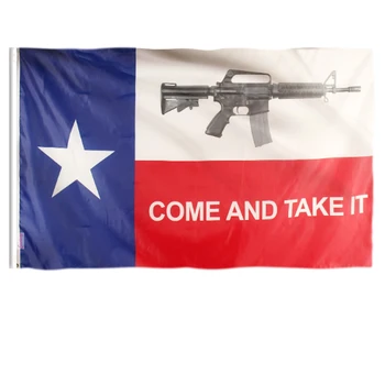 Steagul Vino Și Ia-O ARMĂ albastru Steagul roșu Texas Gonzales ANR steaguri Texas Revoluție Militară Spartan 3x5feet