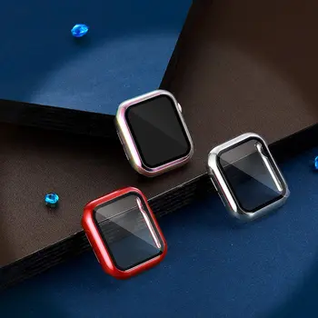 Sticla+caz Pentru Apple Watch 5 4 44mm 40mm iWatch 3 2 1 42mm 38mm Ecran Protector+capac bara apple watch Accesorii