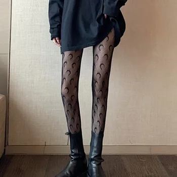 Stil japonez Femei Dresuri de Vară Nylon Imprimare Ciorapi Lenjerie Sexy Femeie Ciorapi fără Sudură Plasă Chilot Strans L4