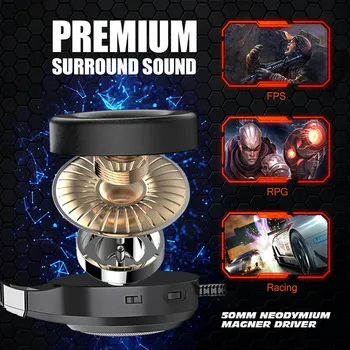 Sunet Surround 7.1 cu Căști cu Anulare a Zgomotului Microfon Rece RGB Respirație lumina Căști cu Fir Pentru PC/PS4/PS5/XBOX