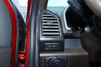 Tabloul de bord Panoul de fantele de Aerisire Ornamente Decorative pentru Ford F150-2020 Auto Interioare Accesorii Styling ABS Fibra de Carbon
