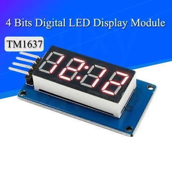 TM1637 4 Biți Digital cu LED-uri Modulul de Afișare Pentru Arduino 7 Segment 0.36 Inch Ceas ROȘU Anodul Tubului Patru Serial Driver Bord Pachet