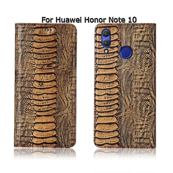 Top Genuine Piele De Vacă Magnetice Caz Pentru Huawei Honor Nota 8 10 Note8 Nota 10 Stand Flip Telefon Retro Acoperi Caz