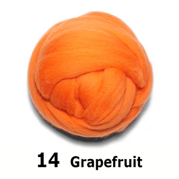 Transport gratuit handmade Lână Simțit pentru împâslire 50g Grapefruit Perfect în Ac Simțit 14#
