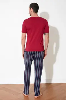 Trendyol Pijama cu Dungi set THMSS21PT0313