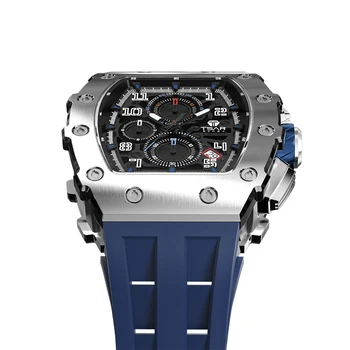 TSAR BOMBA Ceas Barbati Brand de Lux Celebru Seiko VK67 Mișcare Design rezistent la apa 50M din Oțel Inoxidabil Ceas Sport Cronograf