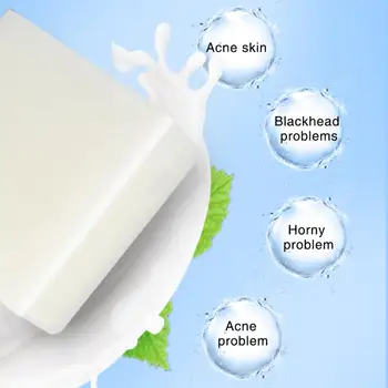 Ulei esential de Săpun Acnee Eliminarea Acarianului Săpun Manual 100g Sare de Mare Săpun de Capră Lapte Demachiant cu Ulei de Control de îngrijire a pielii săpun