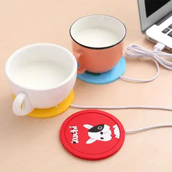 USB Power Suply Birou de Ceai Ceașcă de Cafea Cana de Desene animate de Încălzire Pad Cald Izolare Electrică Coaster Ține Cafea cu Lapte Ceai Cald